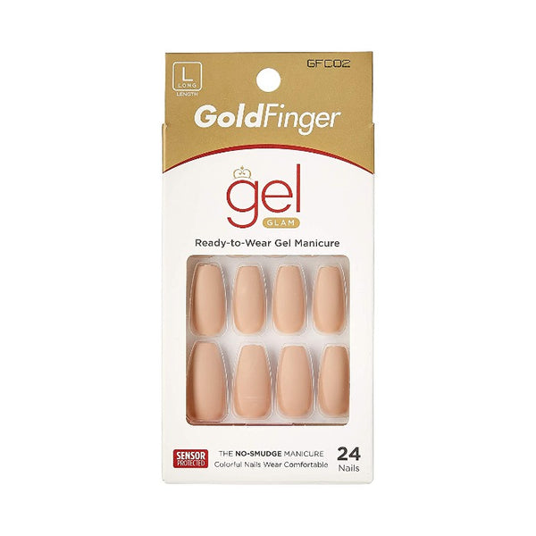 GoldFinger Full Cover Nails Pink Multicolor Press On Nails Gel Glam Design  Nails Long Length Mini Glue Included : Amazon.ca: Beauty & Personal Care